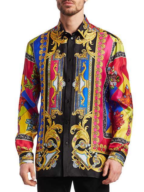 shirt versace mens|versace collection men shirt.